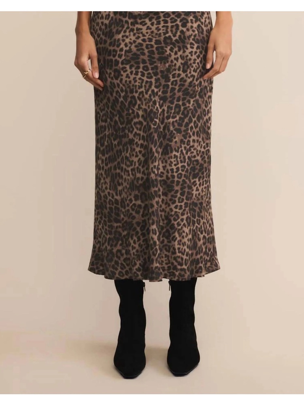 Z Supply Leopard-Print Skirt